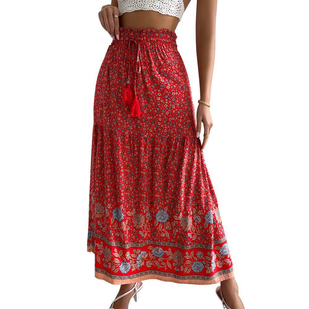 Blooming Season Fashion Flared Skirt