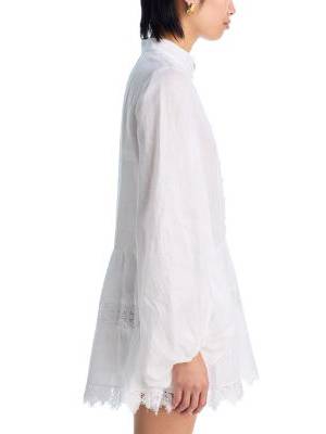 Loose Lantern Sleeve Shirt Dress