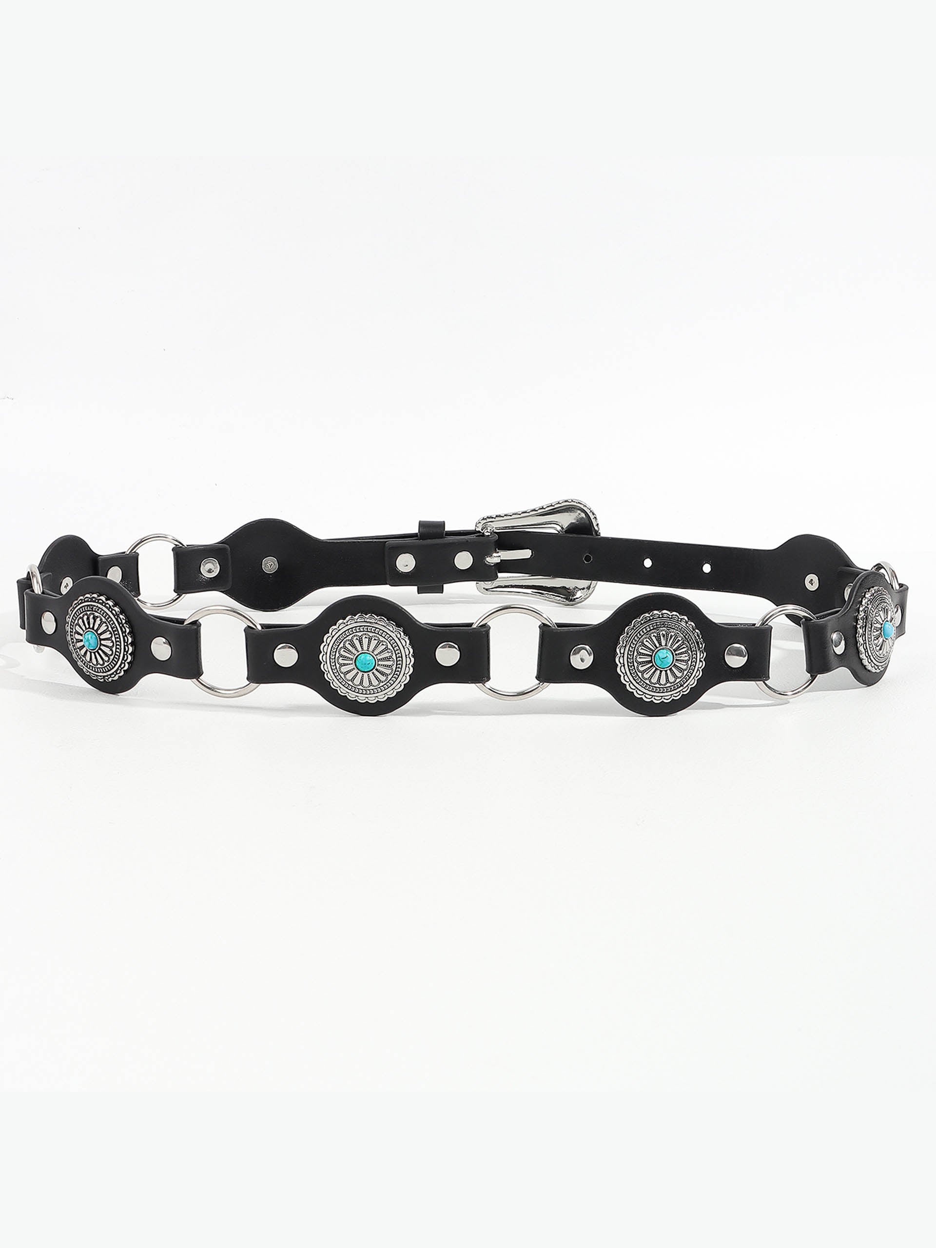 Vintage Turquoise Inlaid Belt
