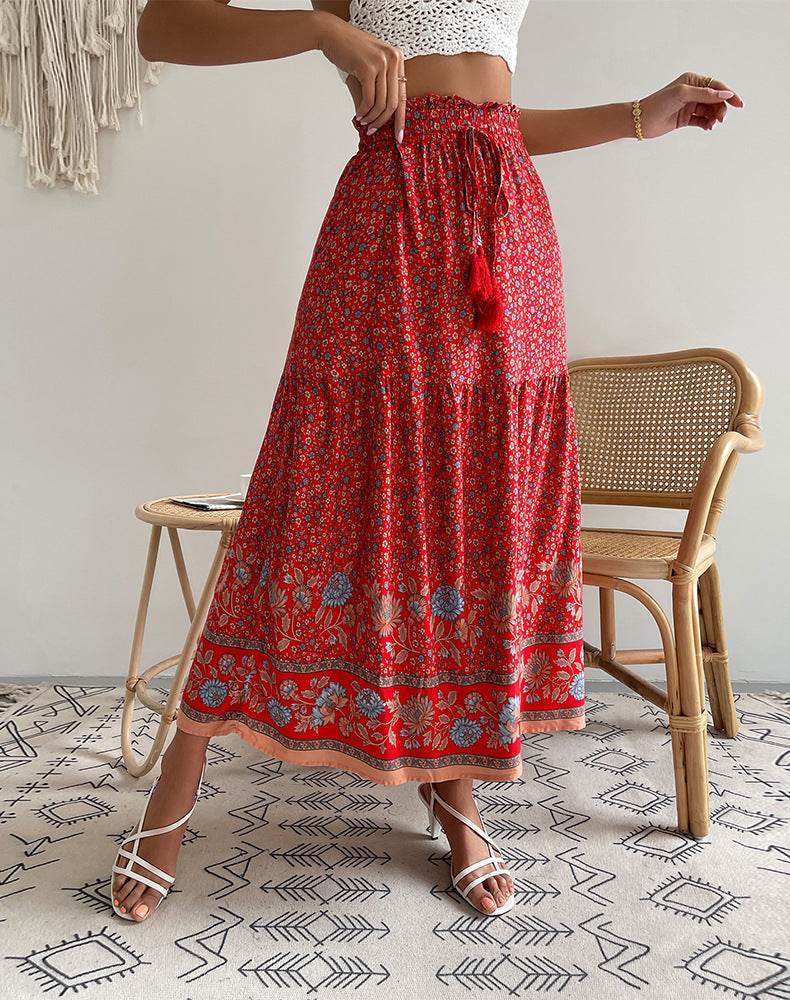 Blooming Season Fashion Flared Skirt