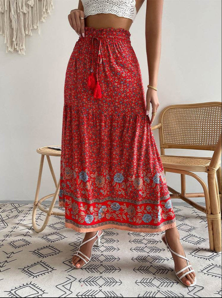 Blooming Season Fashion Flared Skirt