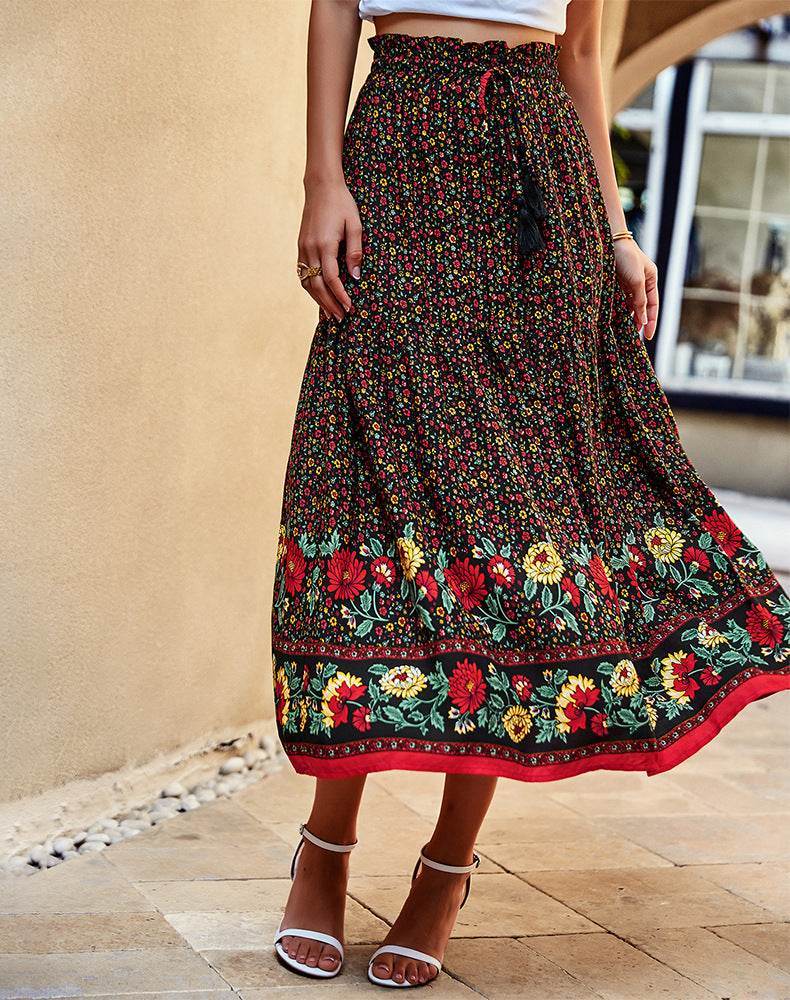 Blooming Season Fashion Flared Skirt