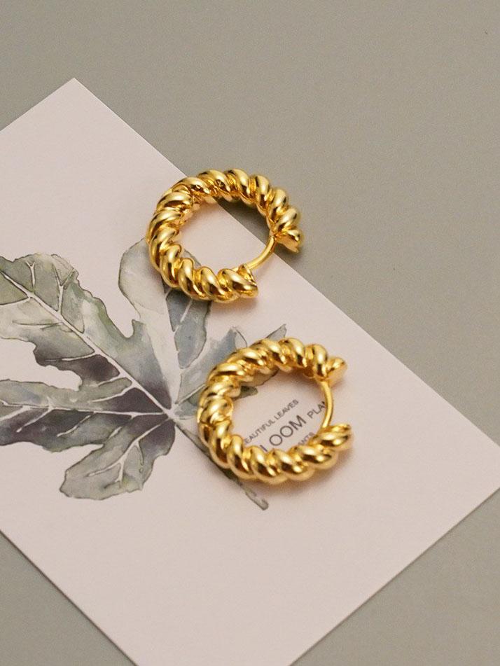 Twisted U-shaped Earrings