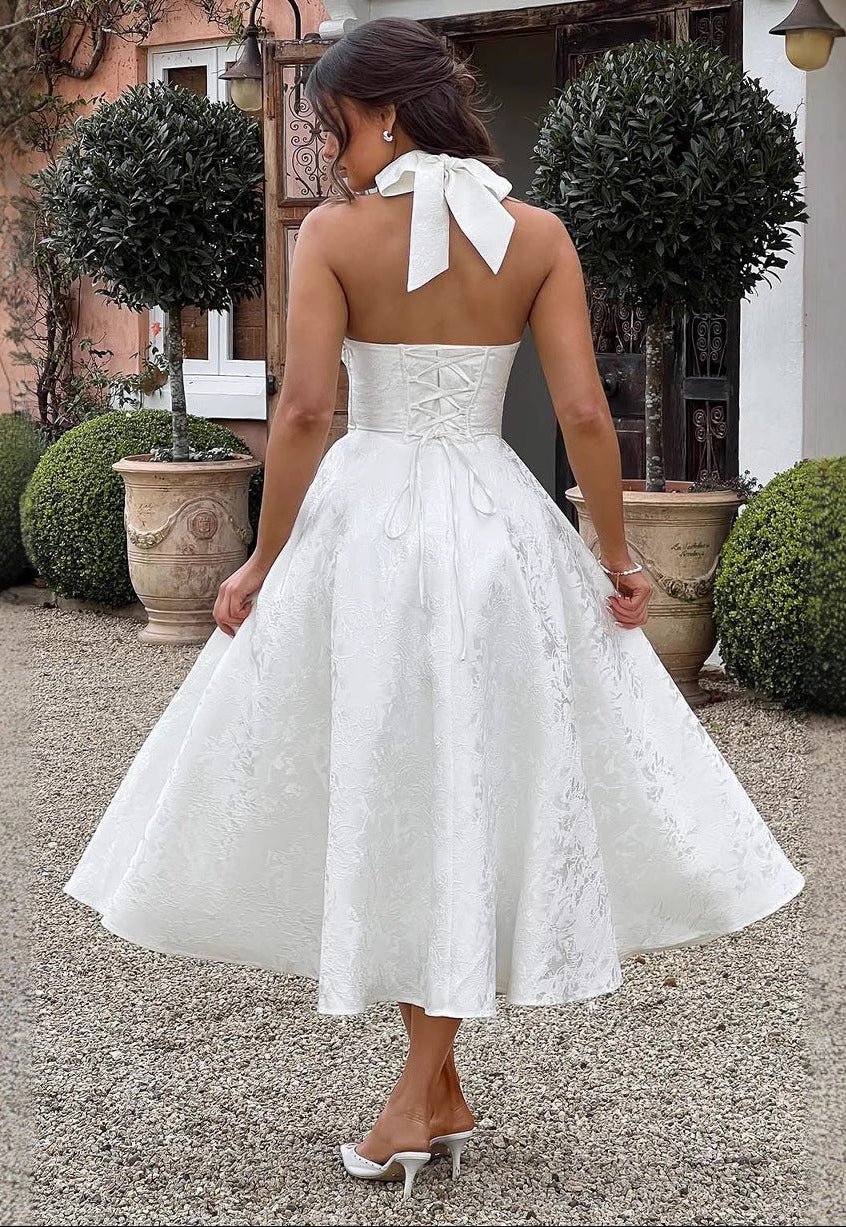 Moachic Romantic Midi Party Dress
