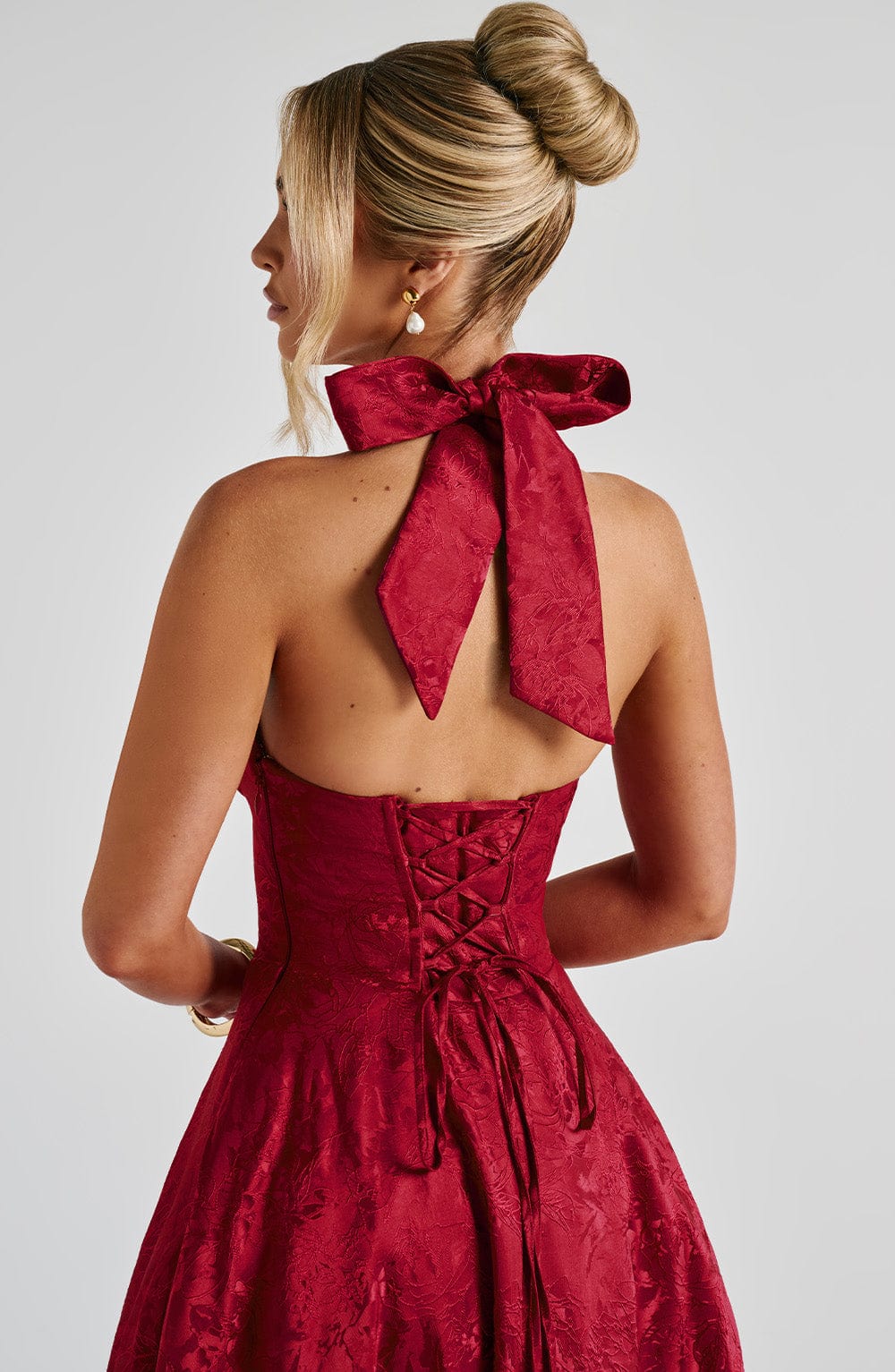 Moachic Romantic Midi Party Dress
