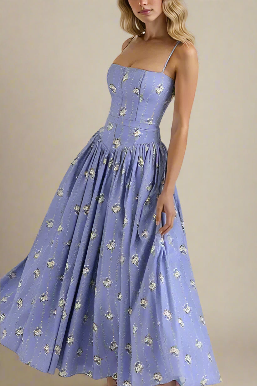 Tasmin Midi Dress - Royal Blue