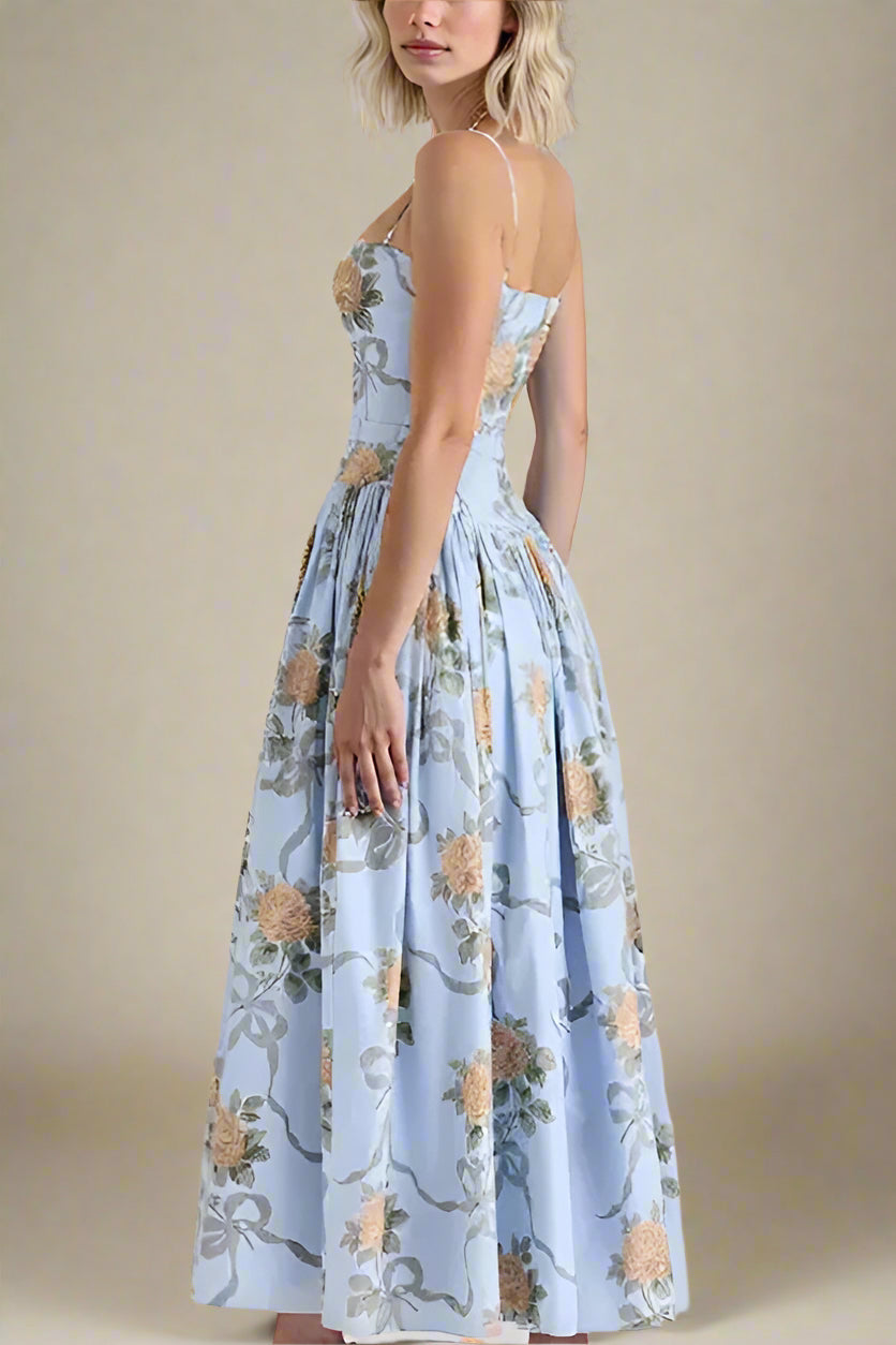 Tasmin Midi Dress Sky Blue