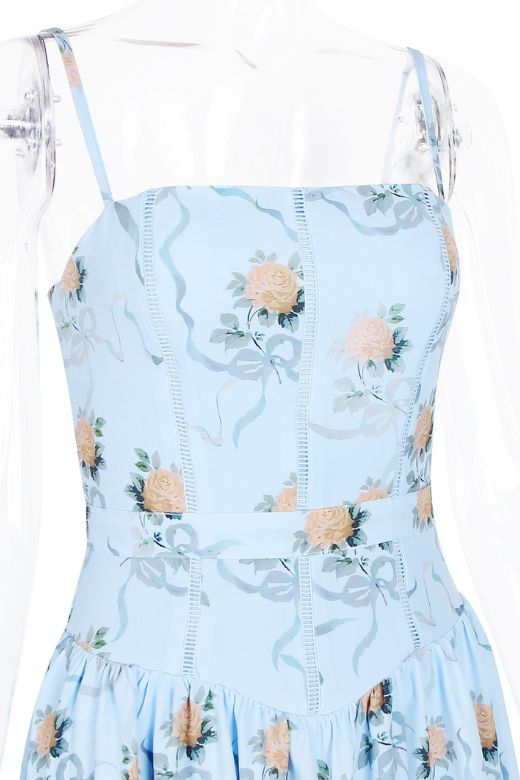Tasmin Midi Dress Sky Blue
